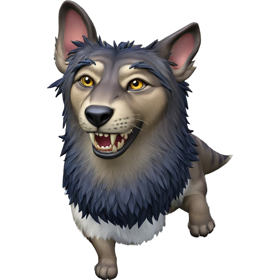 jungle predator with fangs emoji