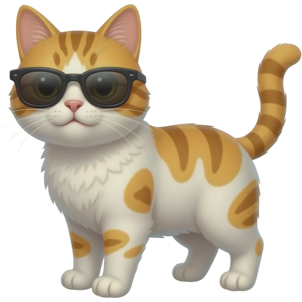 Cat wearing sunglasses emoji