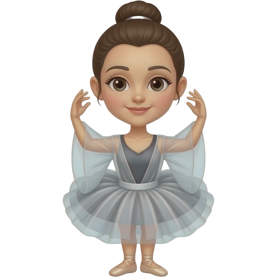 Ballet cover up emoji