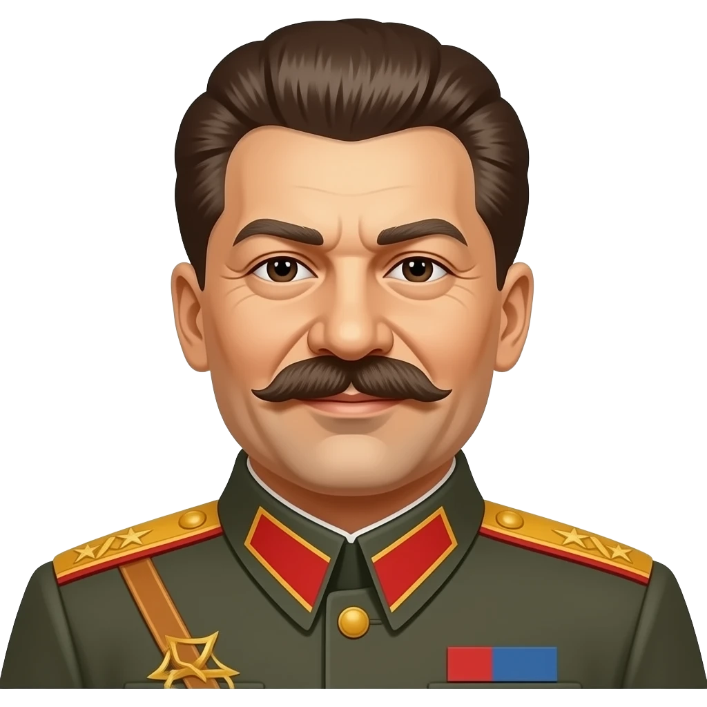 Un emoji de stalin sonriendo emoji