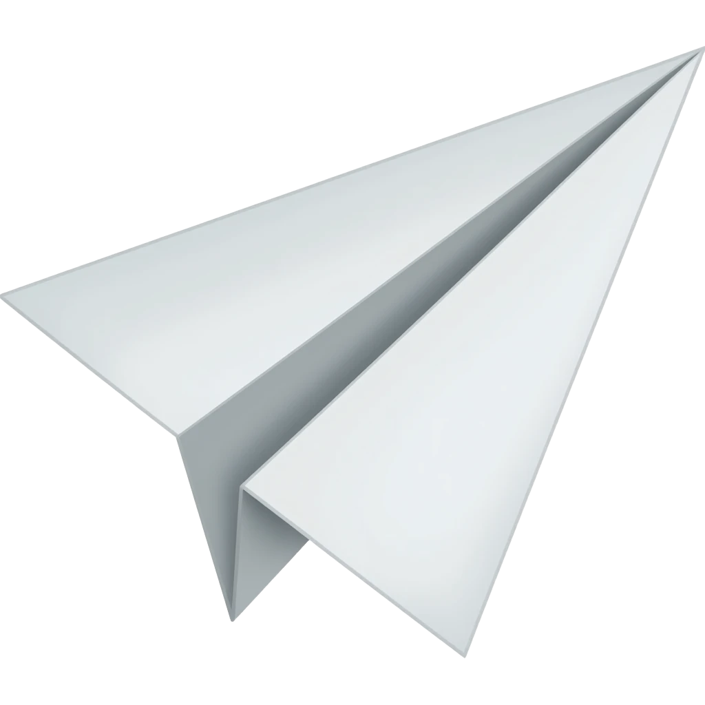 Avión de papel emoji