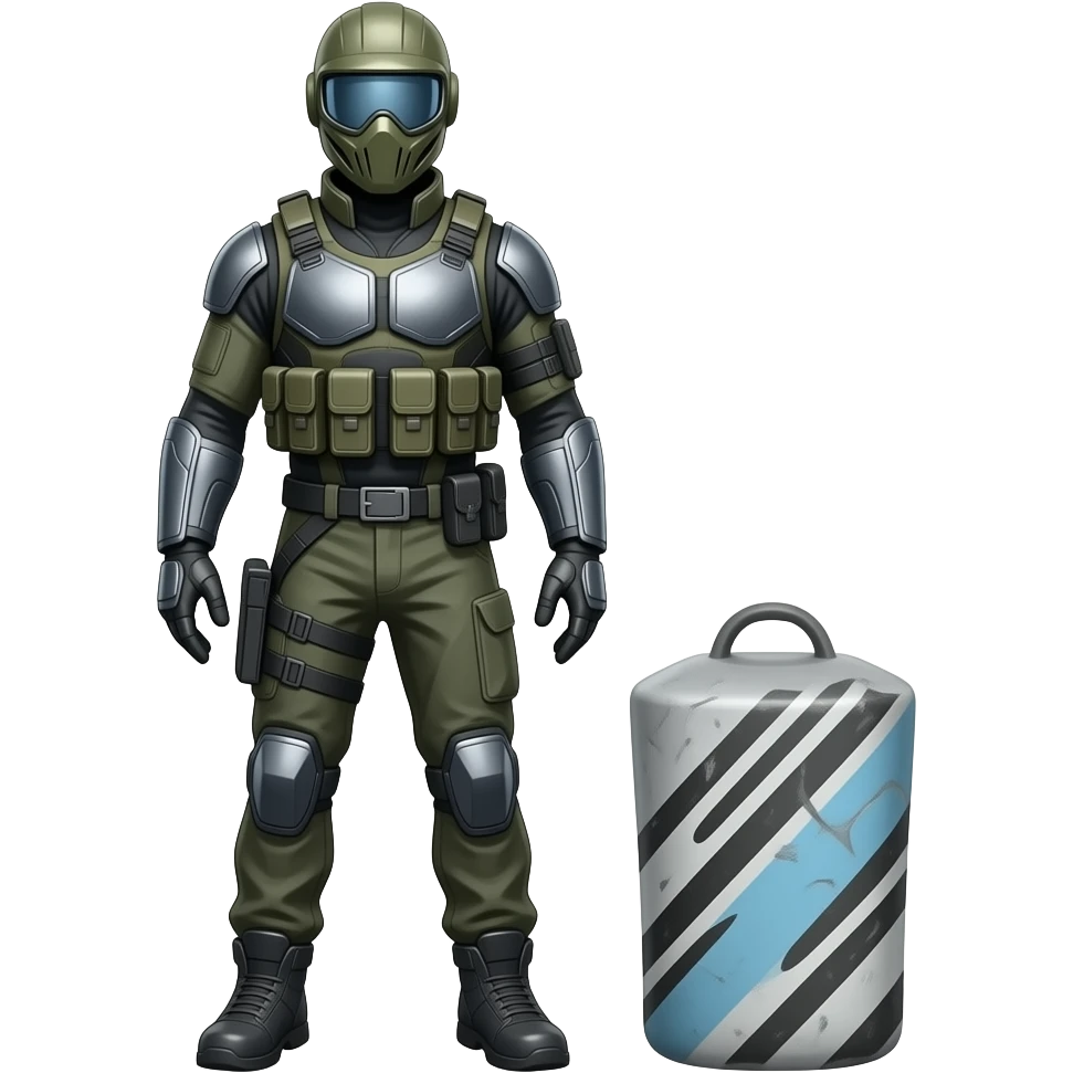 Paintball player emoji