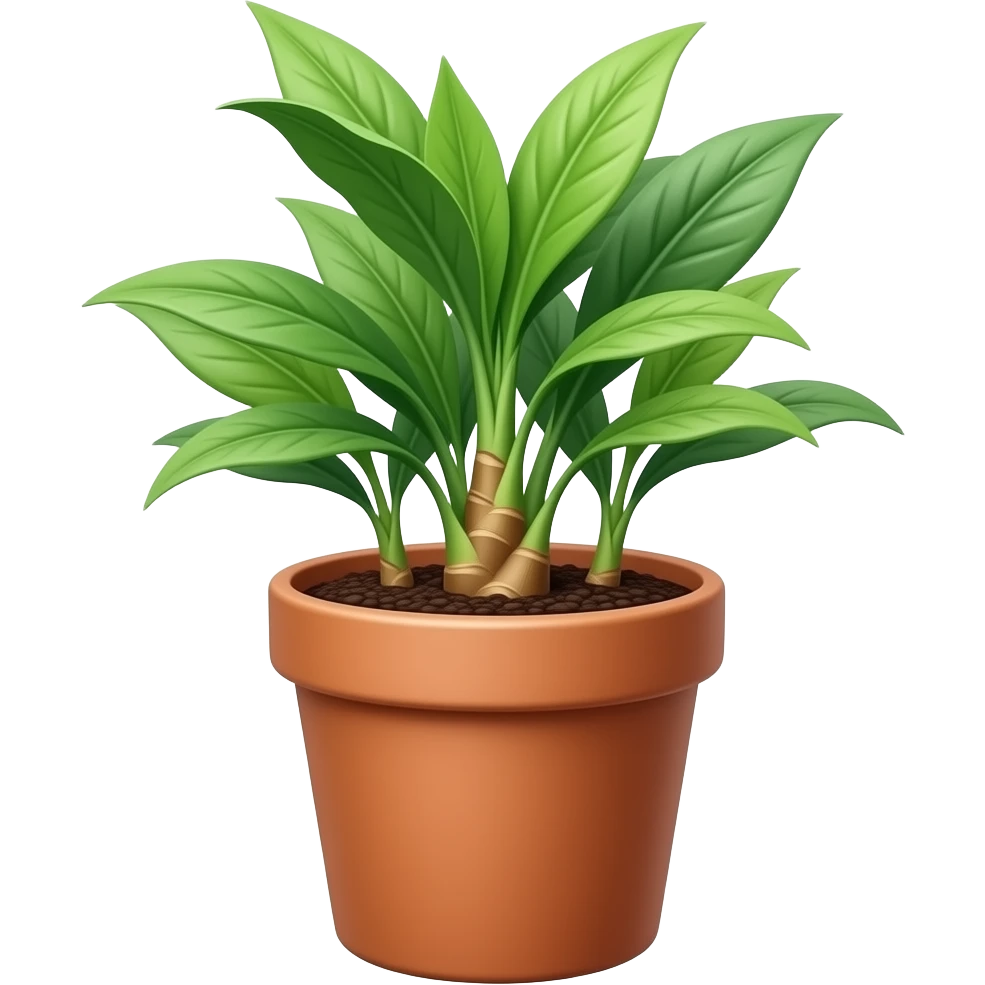 Ginger plant in pot emoji