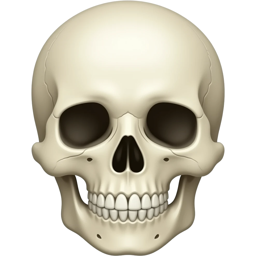 Skull face emoji
