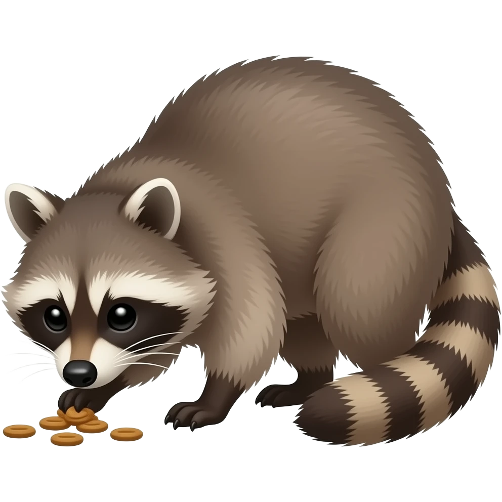racoon searching emoji