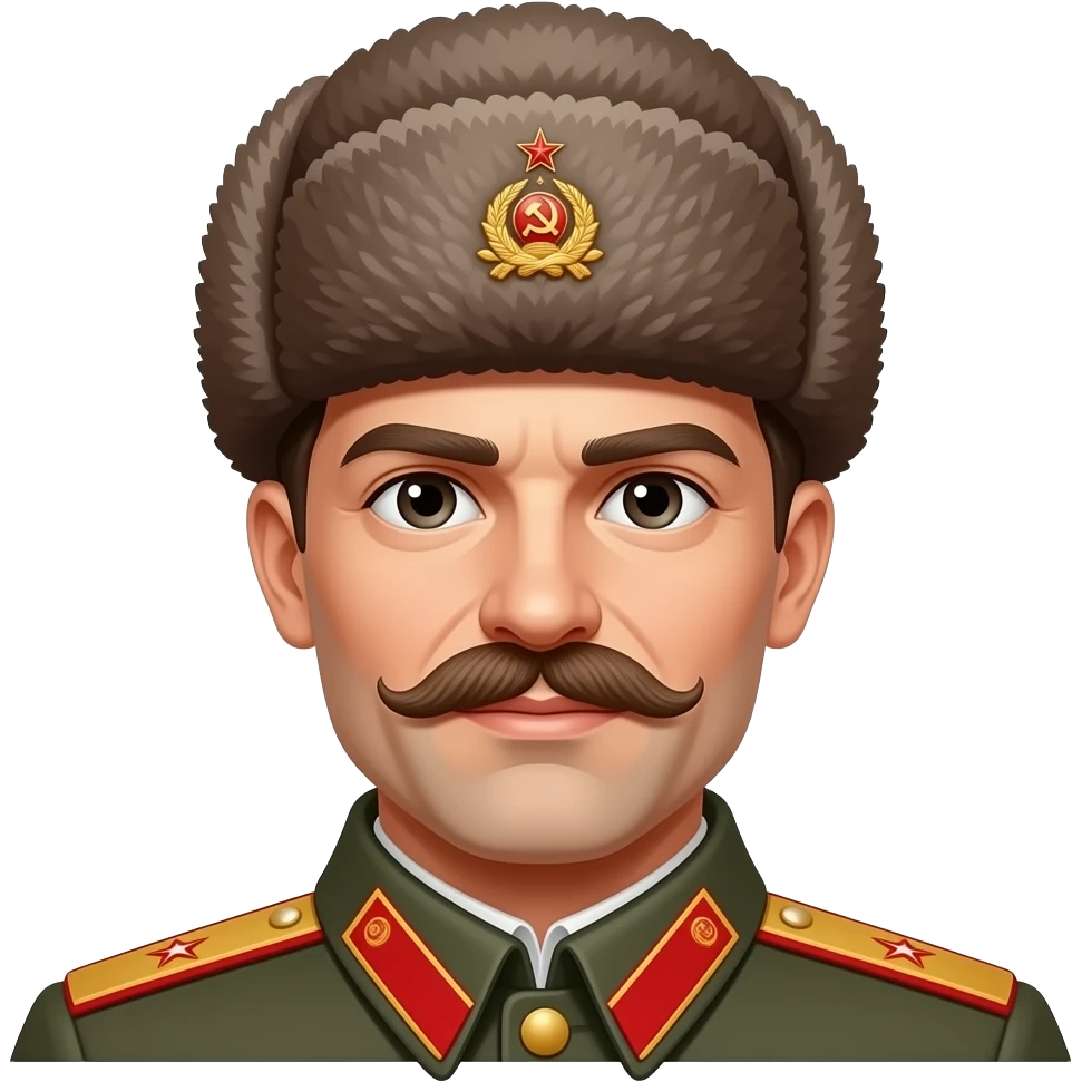 man in soviet ushanka emoji