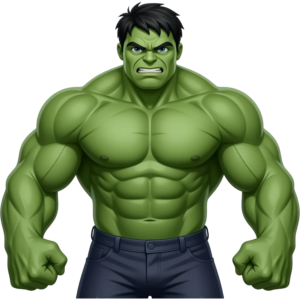 Hulk strong arms emoji