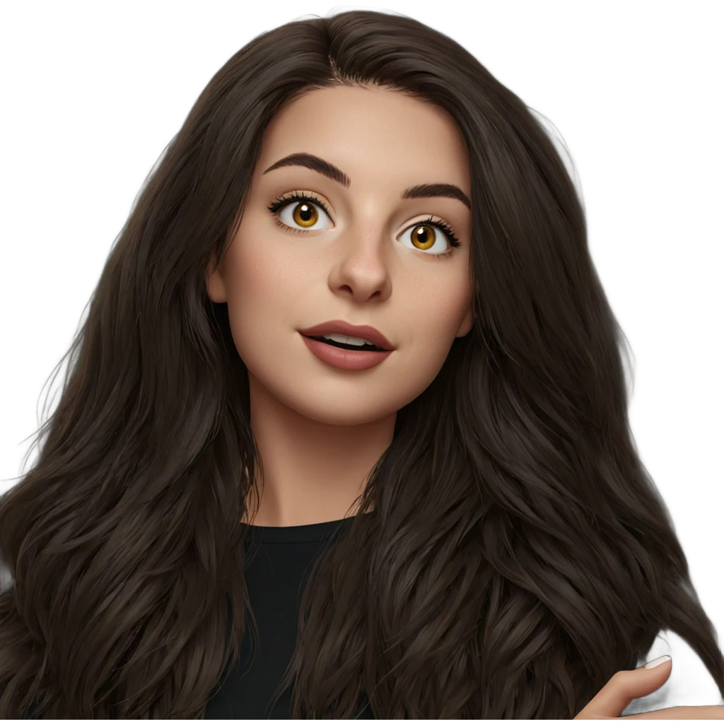 realistic portrait of girl emoji