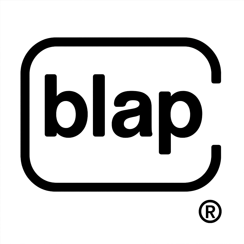 the GLOCK logo, except the letters say "blap" emoji