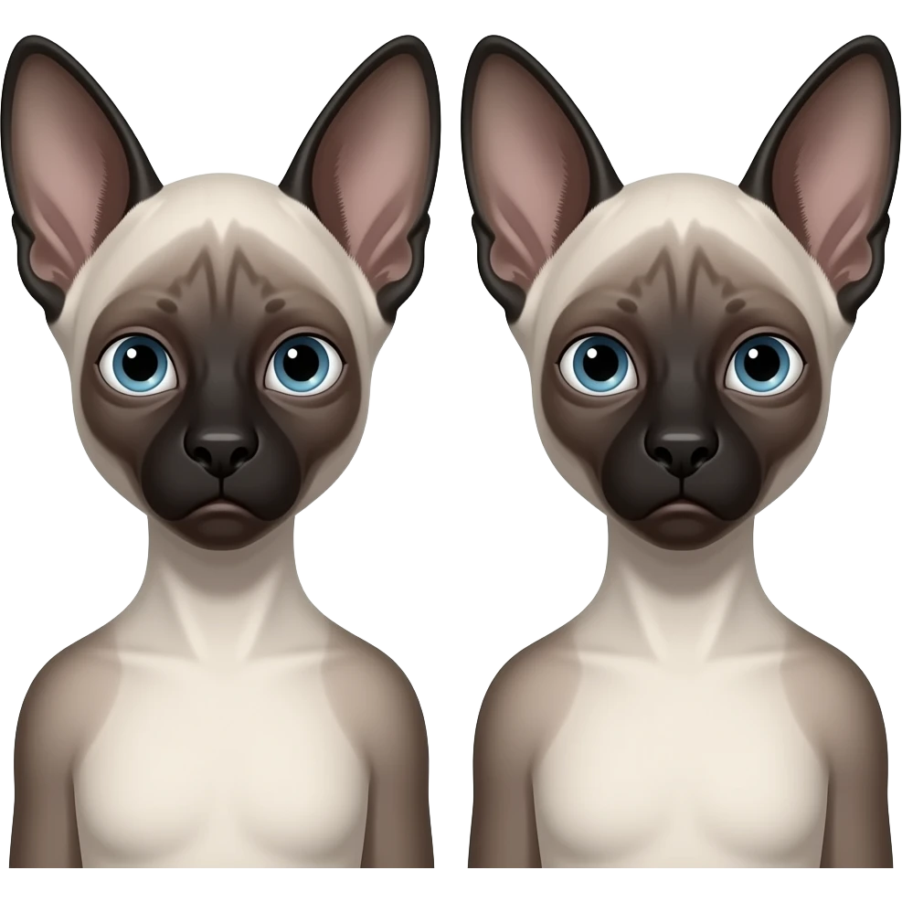 Des enfants siamois emoji