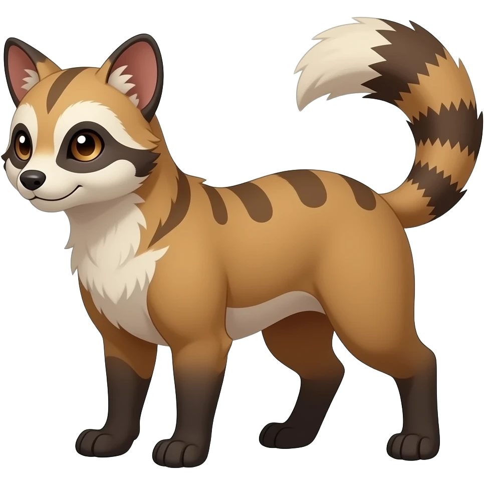 Civet-Mankeulv-Sergal-Unga-Bunga-Vernid-Trico-Fakémon-hybrid emoji