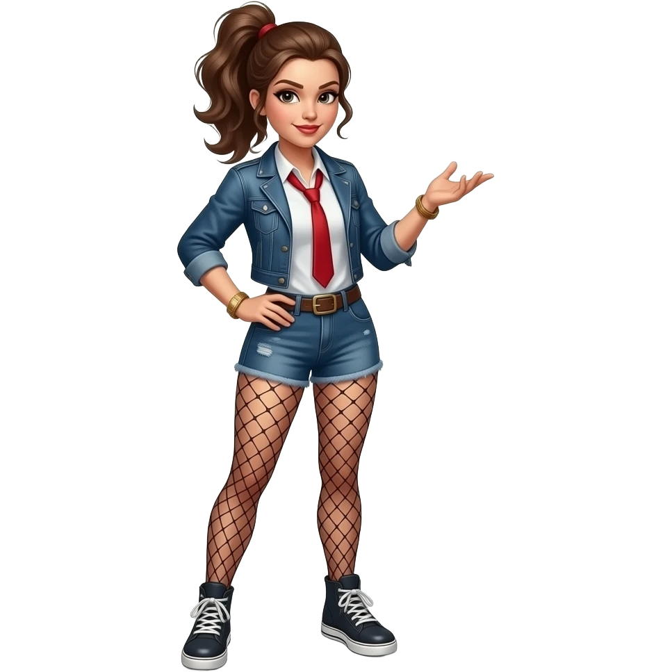 eccentric glamorous girl from head to toe emoji