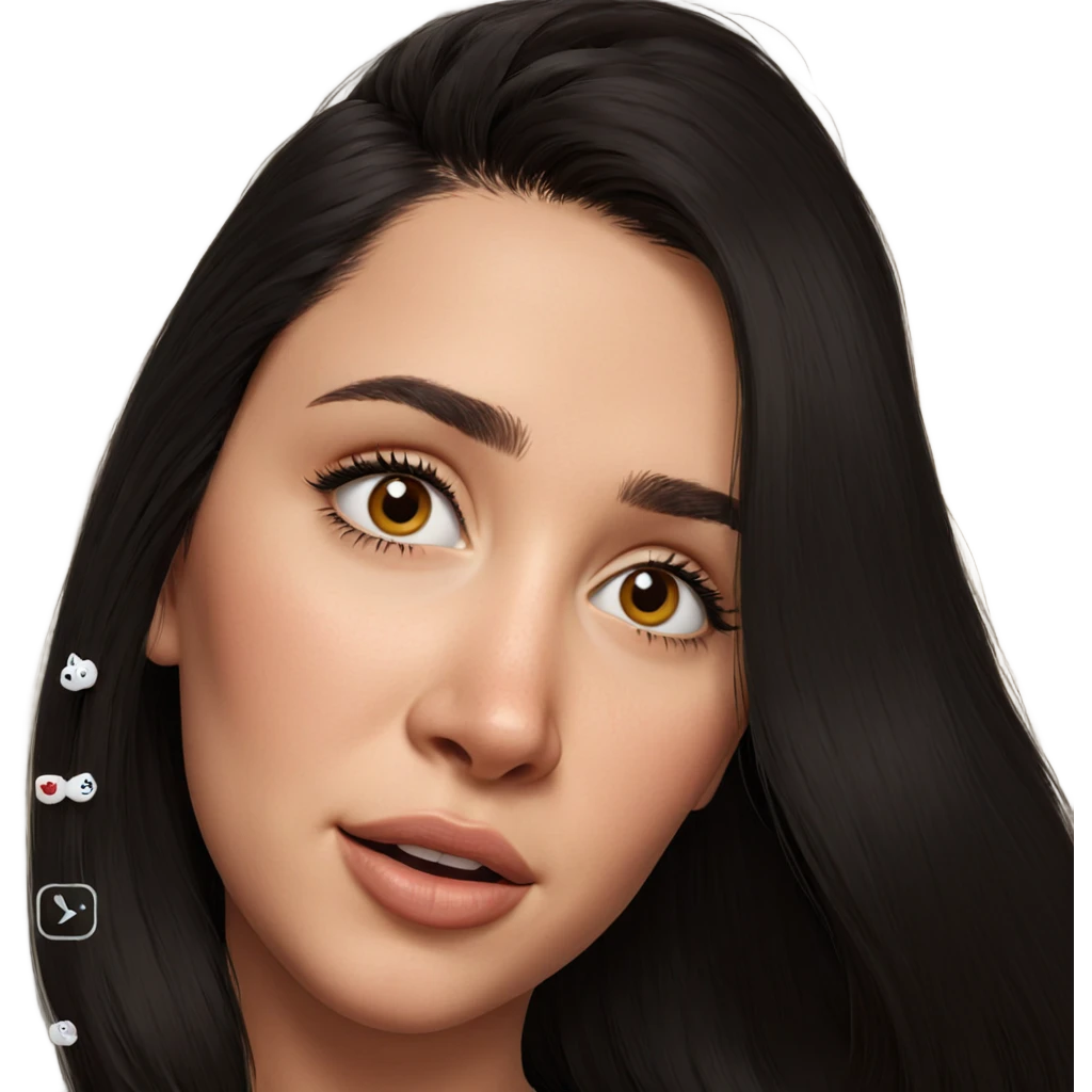 realistic portrait of girl emoji