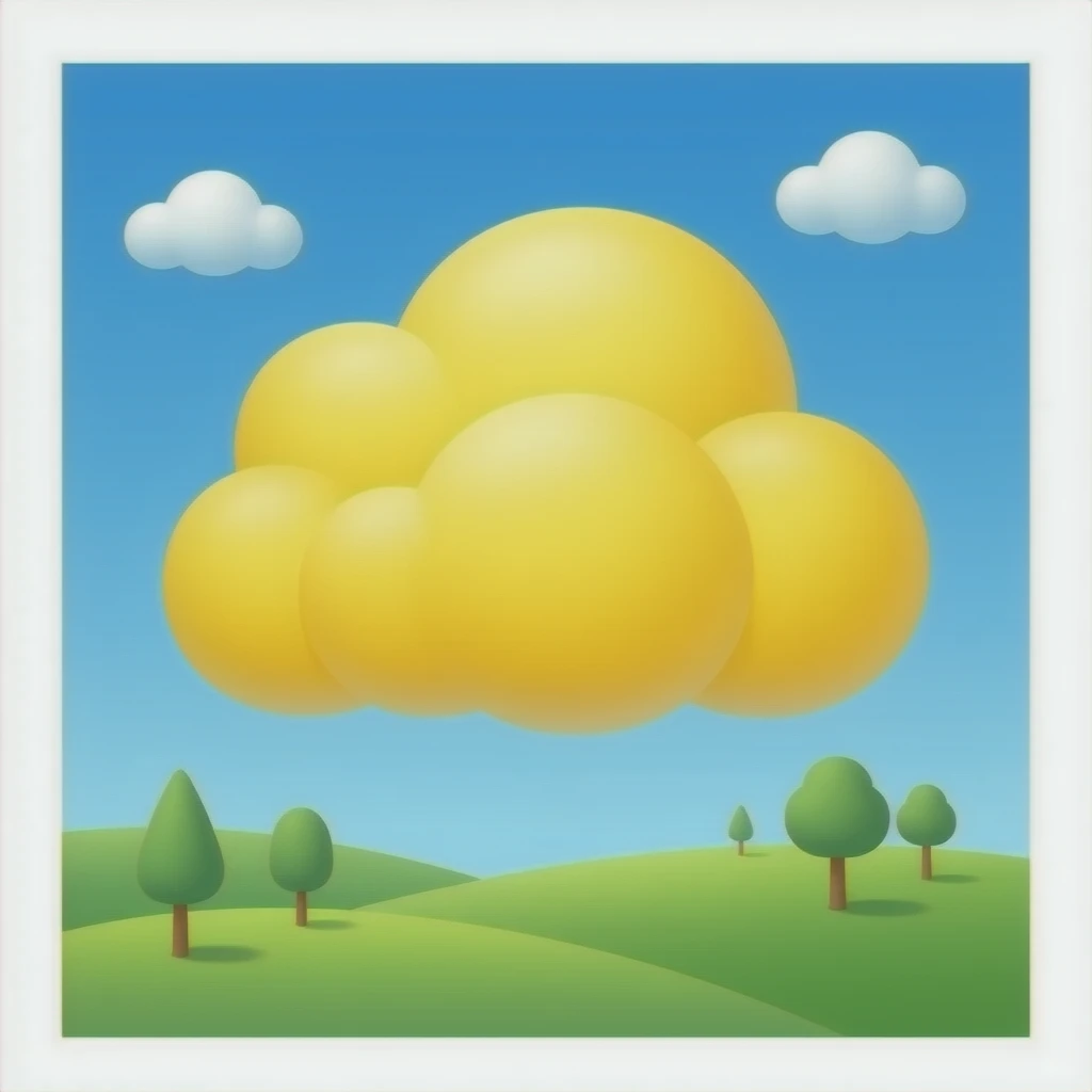 a Yellow Cloud emoji