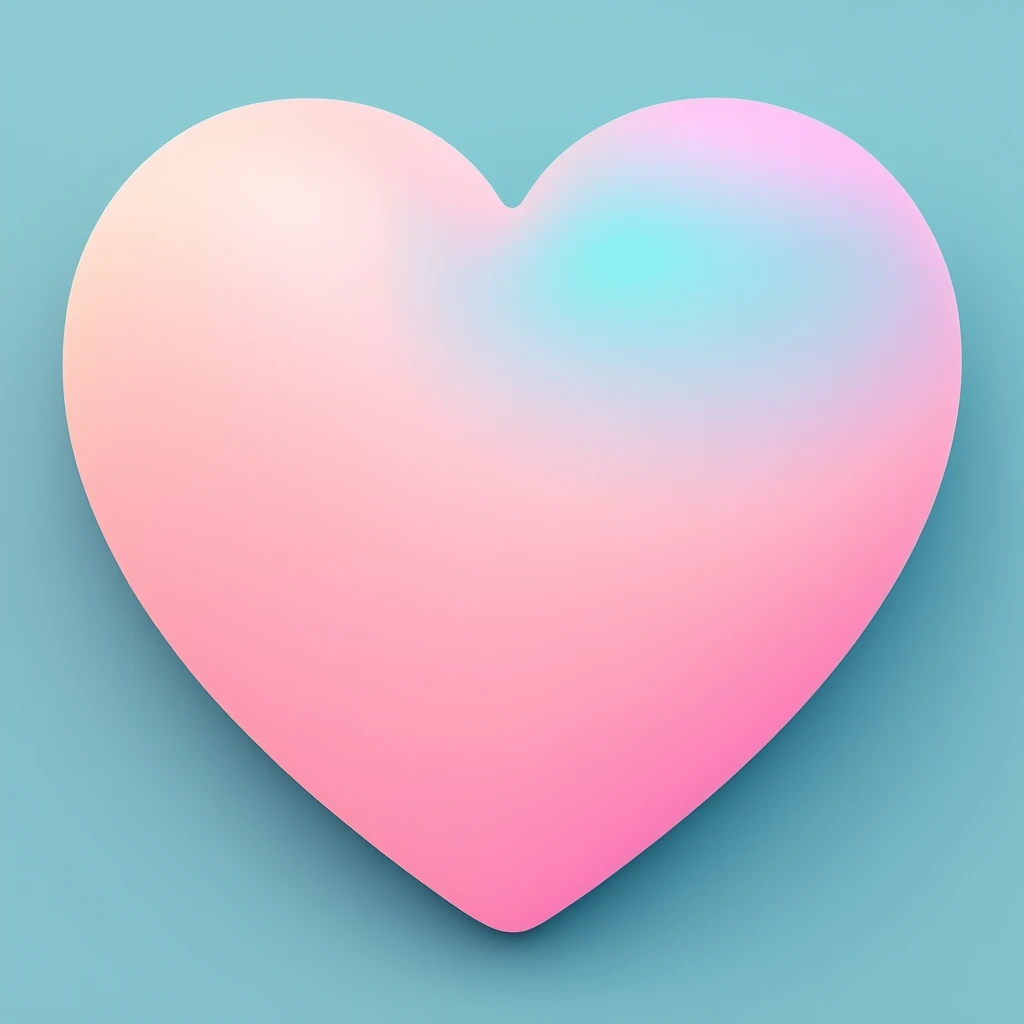 heart with a soft pastel gradient emoji