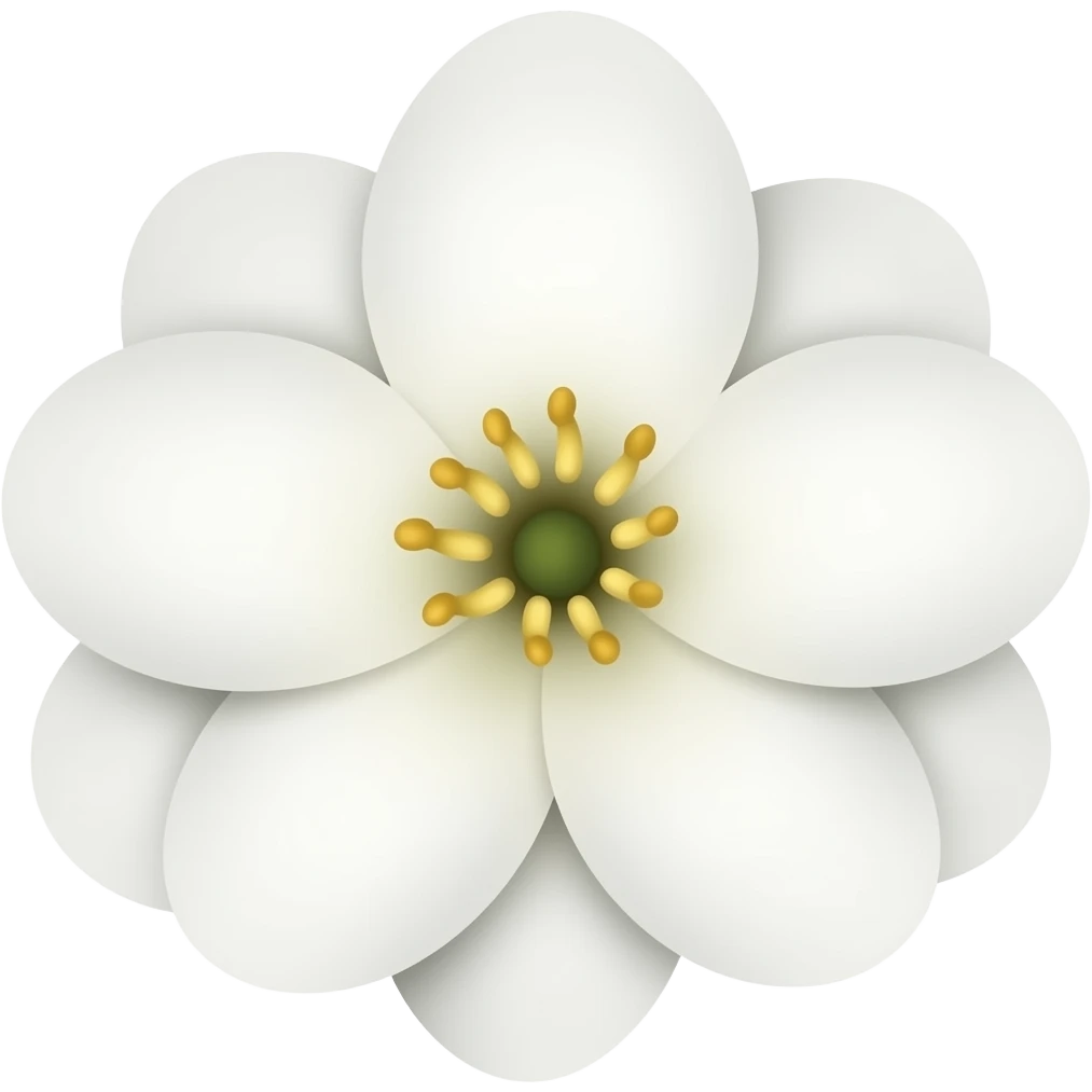 Jasmine flower emoji