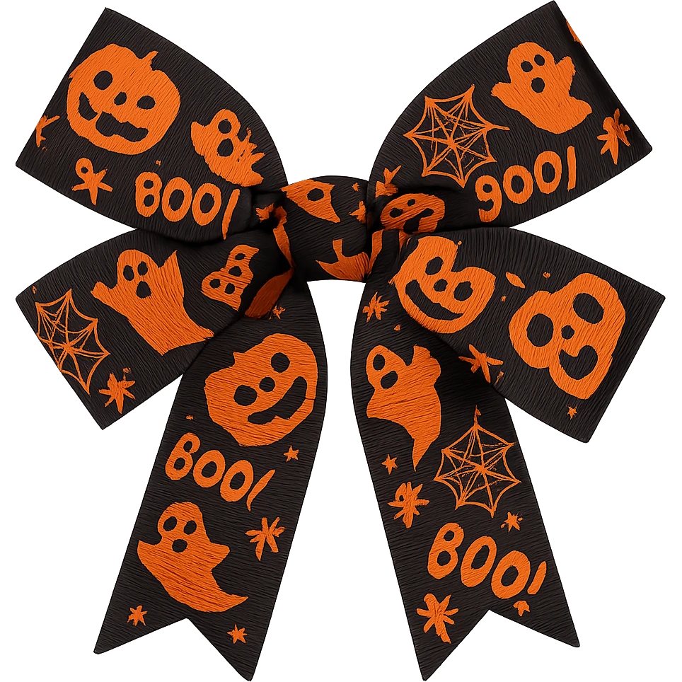 Halloween bow, remove background emoji