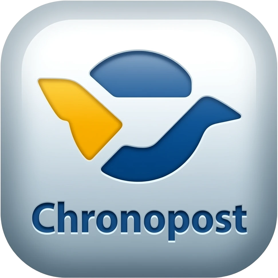 Créer moi cette emoji avec marquer Chronopost en dessous comme l’original emoji