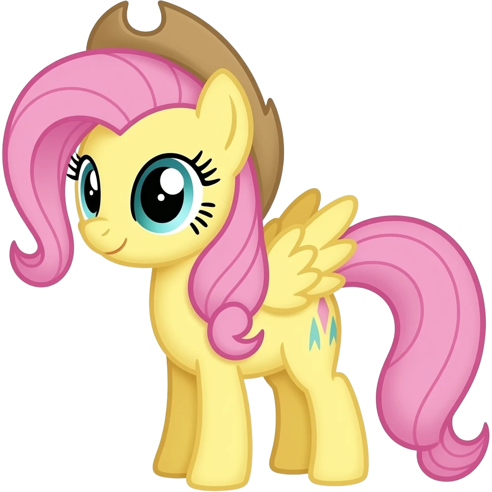 Fluttershy symbol with the pink butterflies emoji
