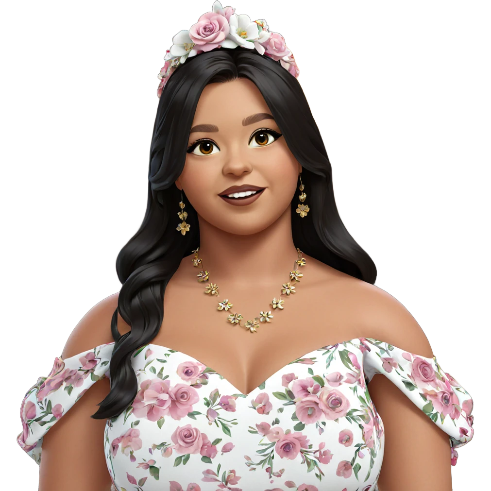 floral elegance with a twist emoji