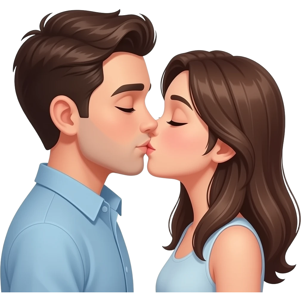 realistic intimate moment captured emoji