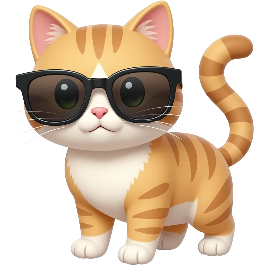Cat wearing sunglasses emoji