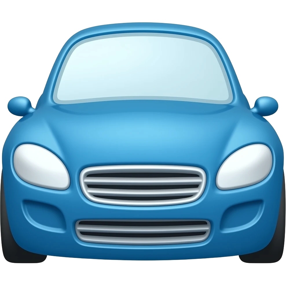 Blue car emoji