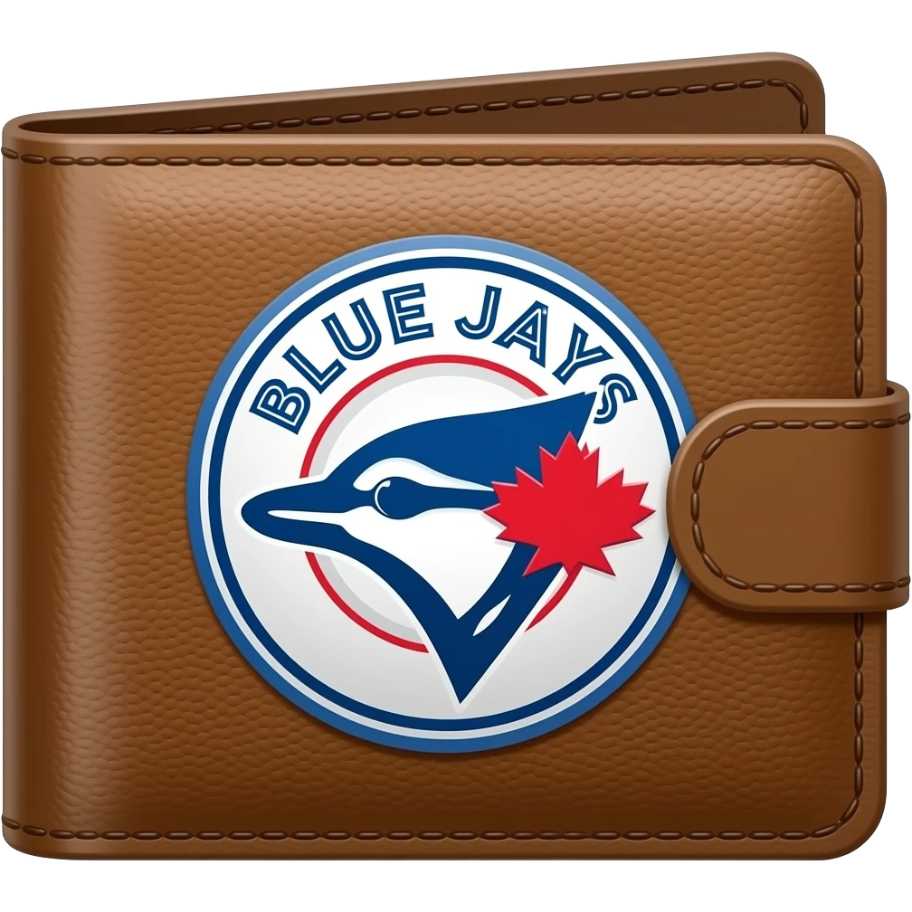 put  on the Toronto Blue Jays on the Man's wallet emoji