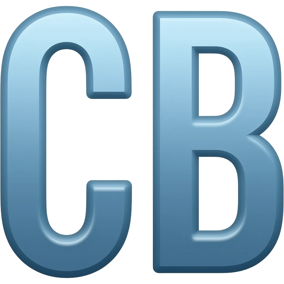 알파벳 "CCB"  철자 이모지도 만들어줘 emoji