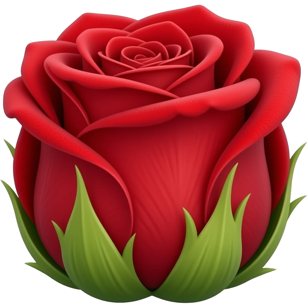 a red rose bud emoji