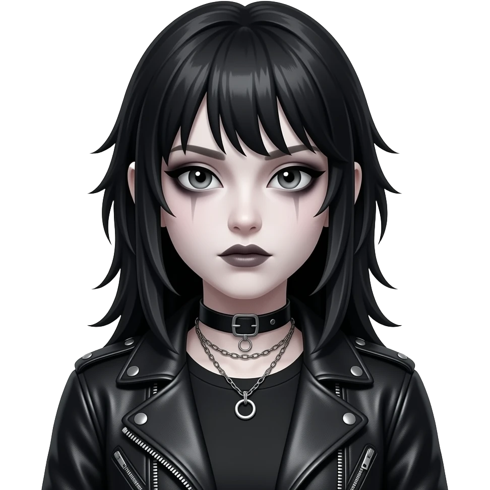 Goth emo baddie emoji