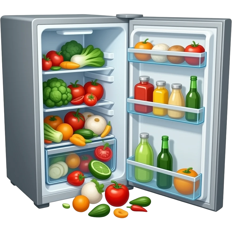 GELADEIRA ABERTA BAGUNÇADA emoji