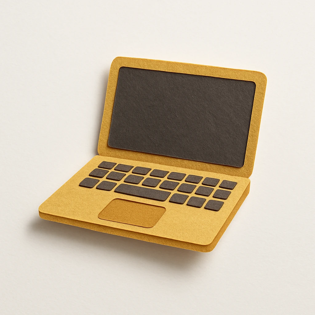 gold macbook laptop emoji