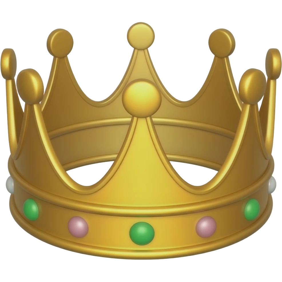 This cron but round emoji