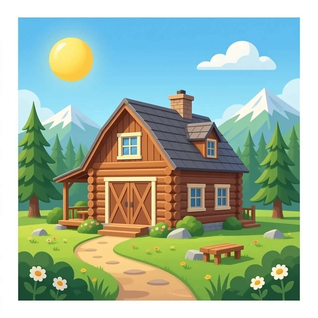 Deluxe lofted barn cabin emoji