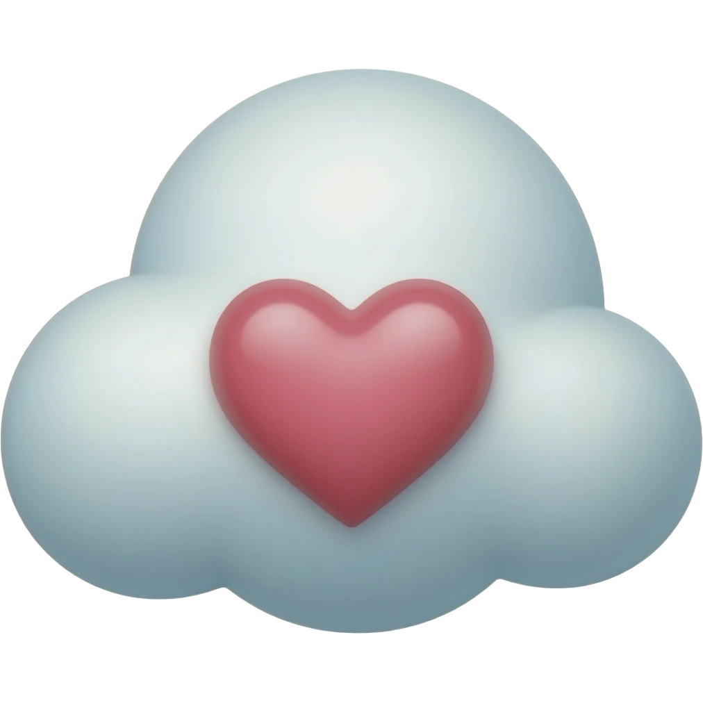 nube con corazon emoji