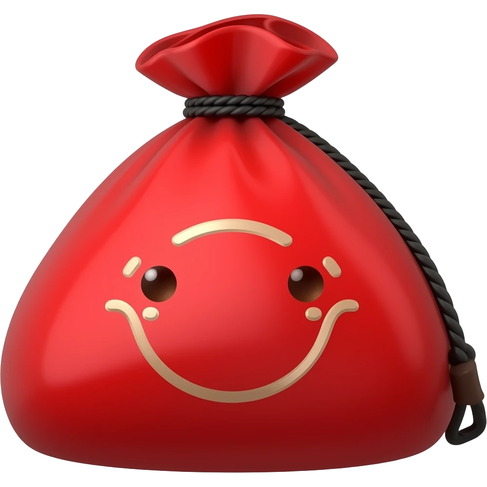 bolsa roja emoji