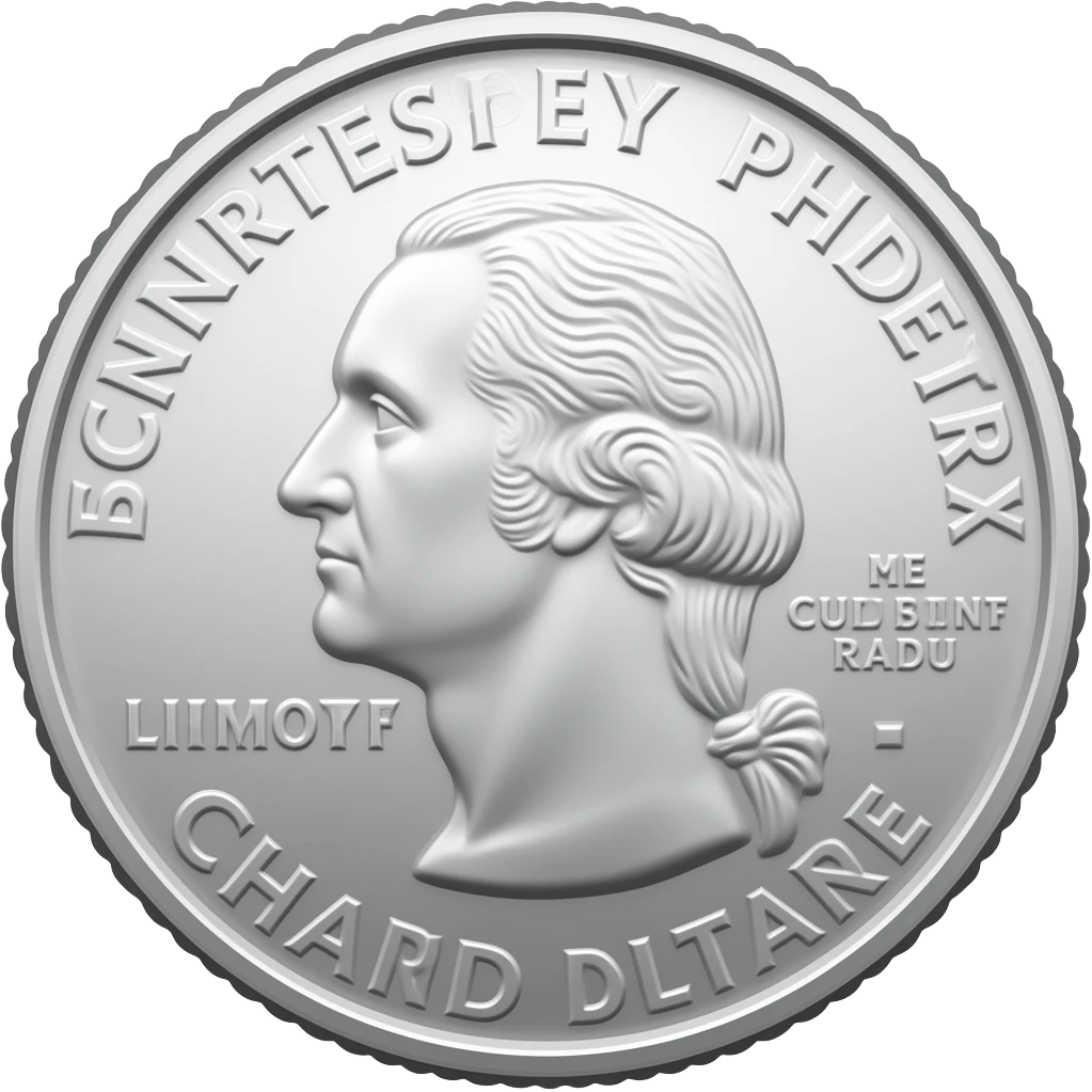 US quarter coin emoji