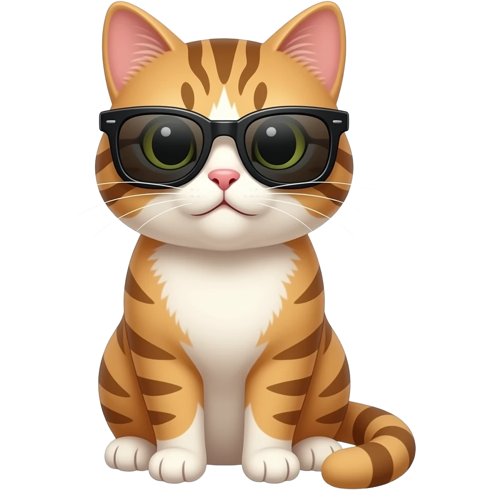 Cat wearing sunglasses emoji