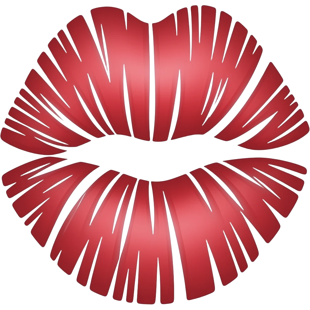 lipstick kiss emoji