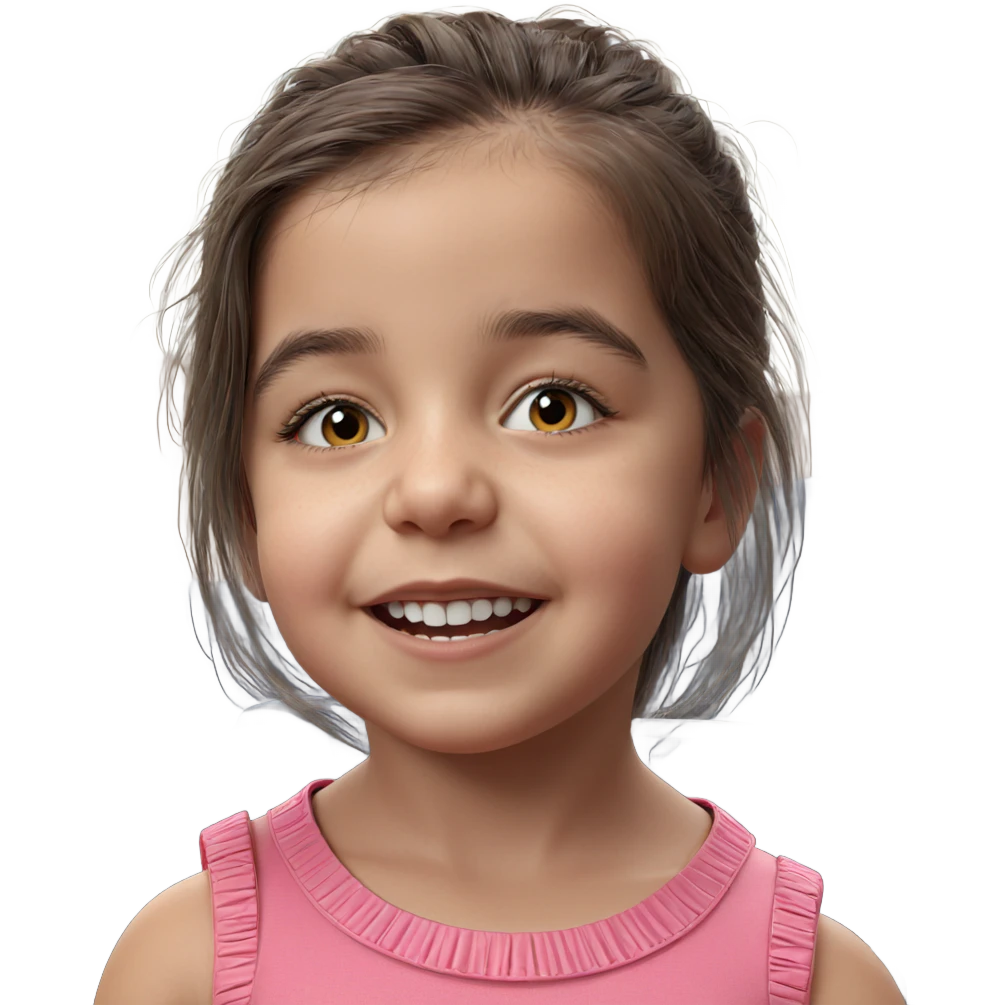 realistic portrait of girl emoji