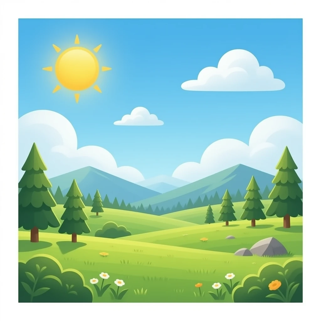 fondo de un paisaje realista emoji