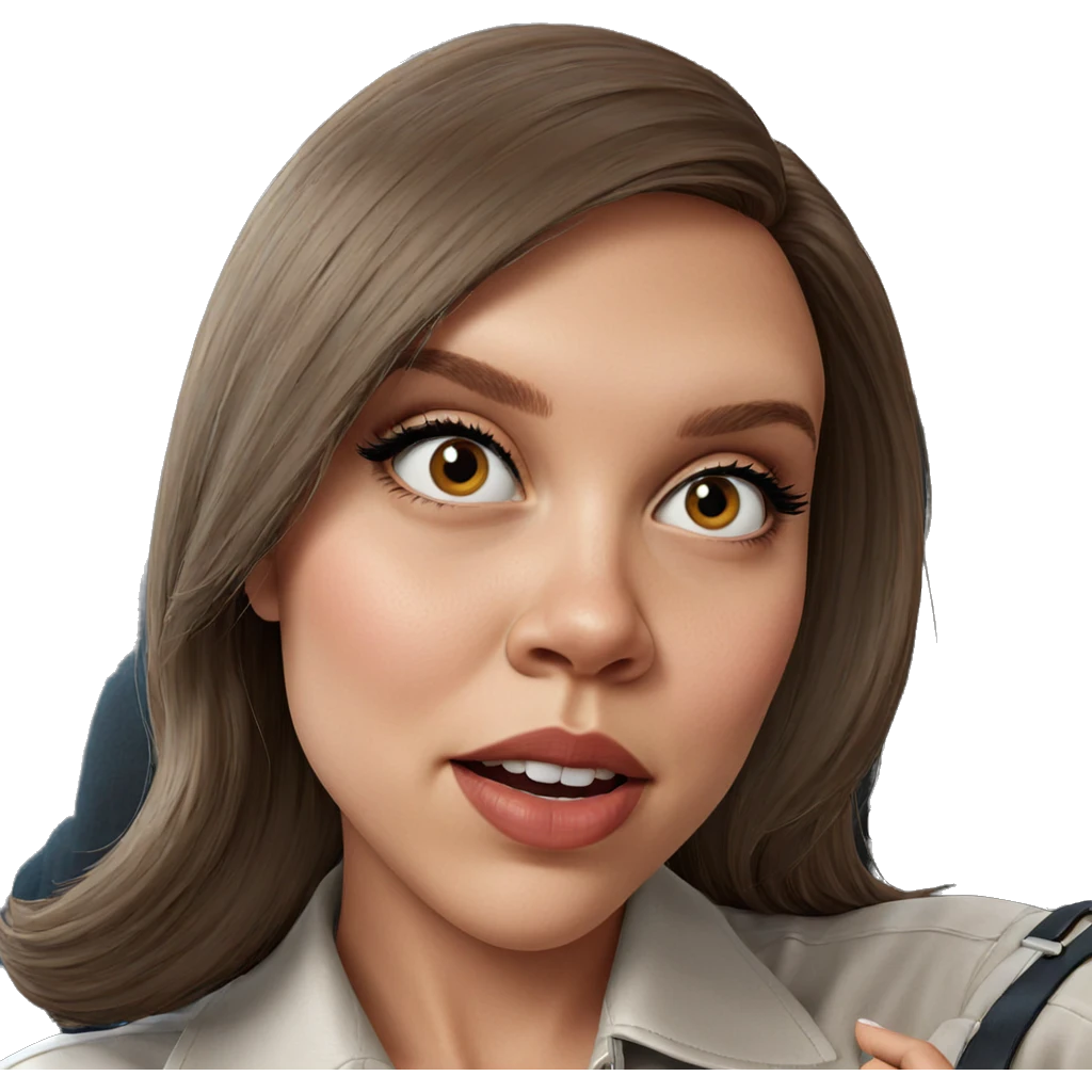 realistic portrait of girl emoji