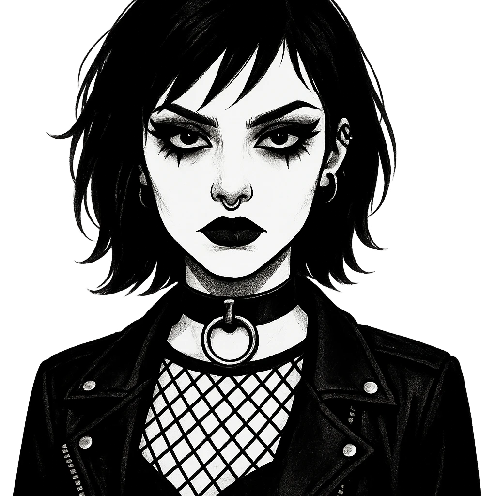 goth, remove background emoji