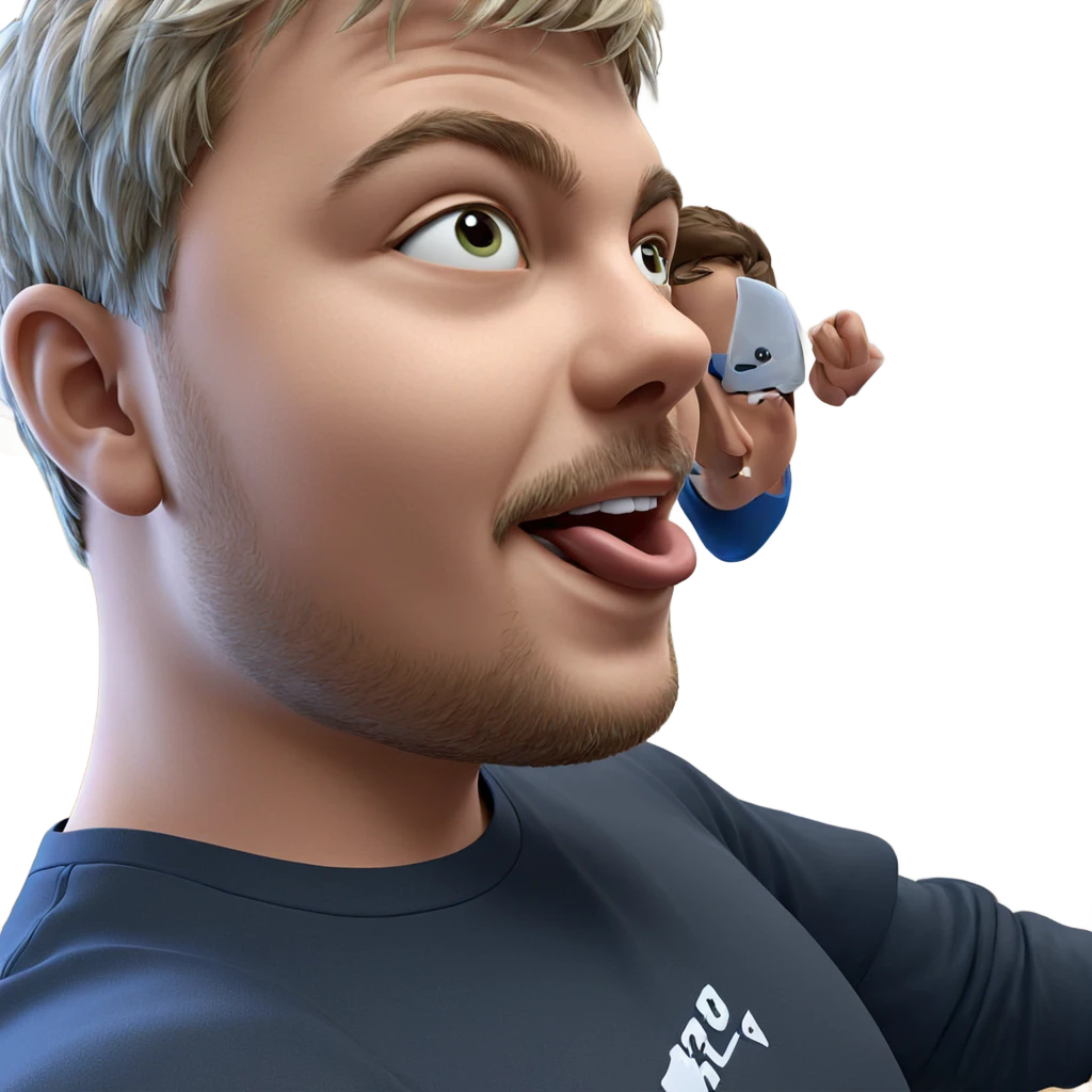 playful boys in a t-shirt emoji