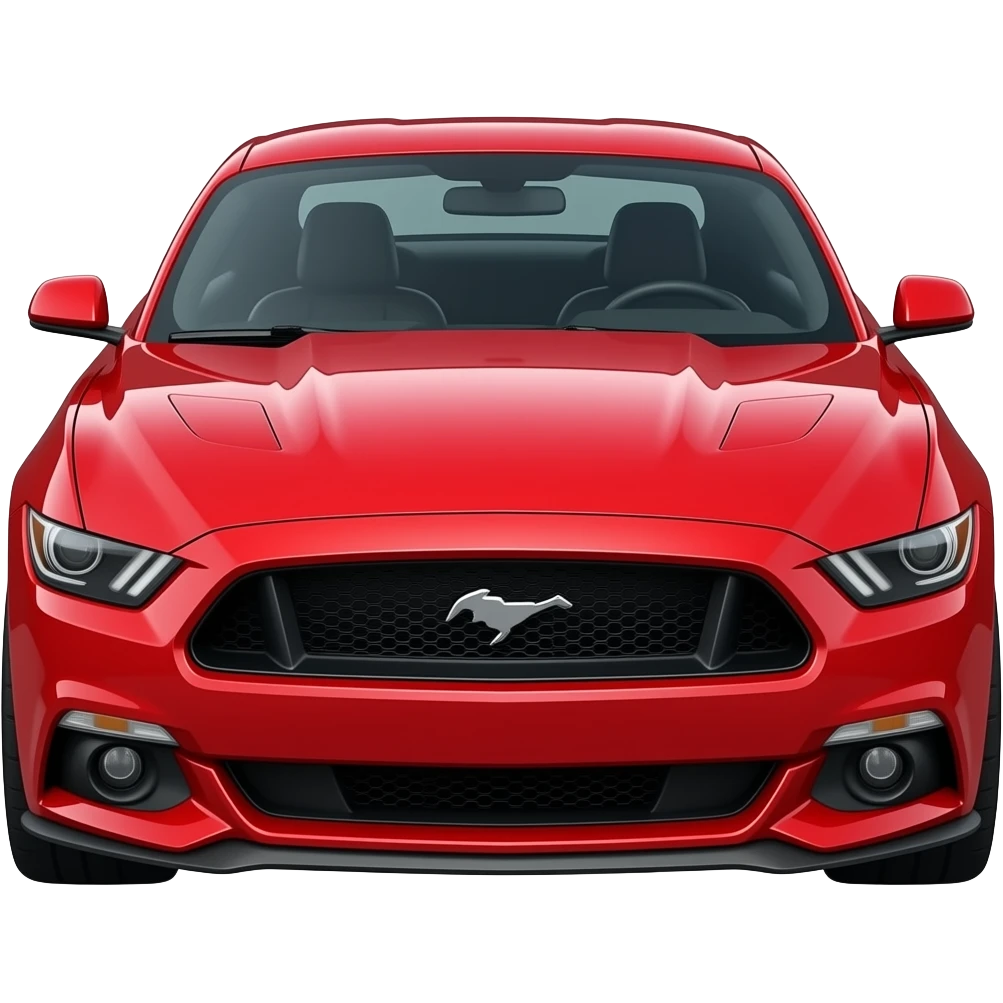 2017 Red mustang emoji emoji