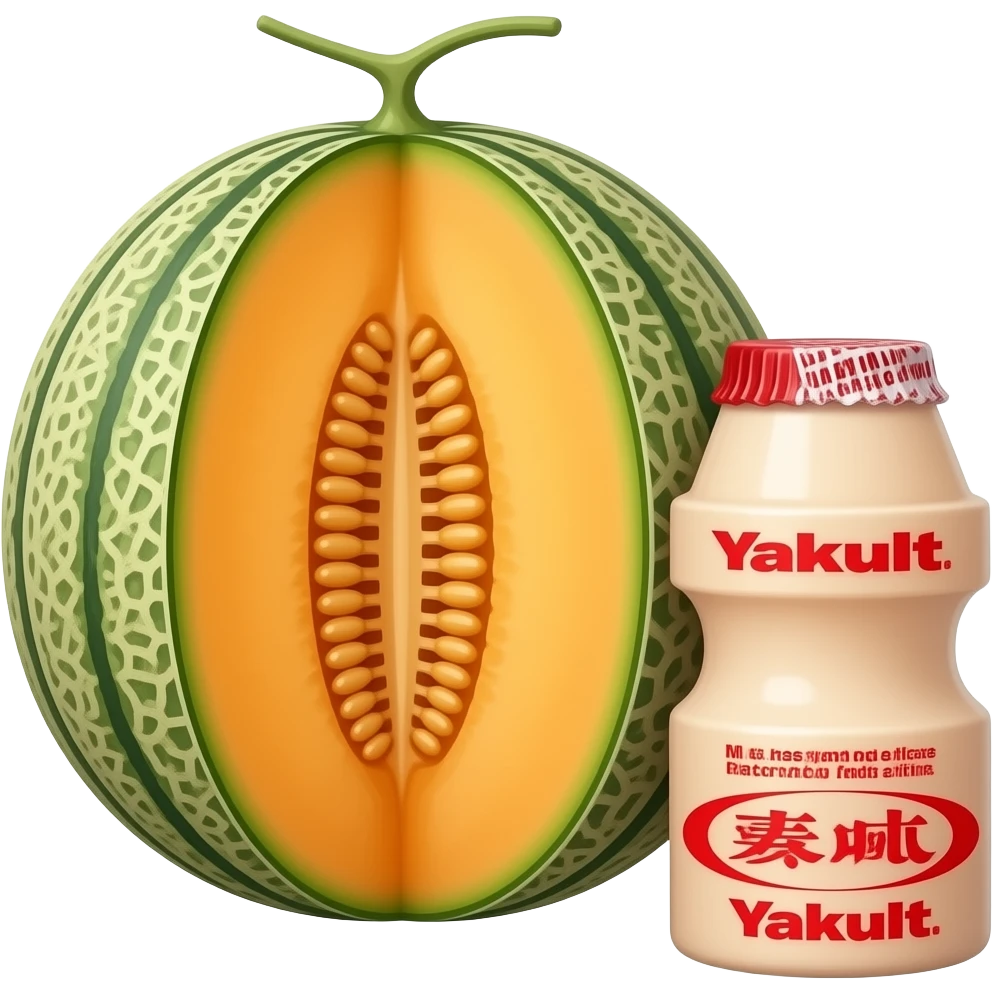 Melon with yakult emoji