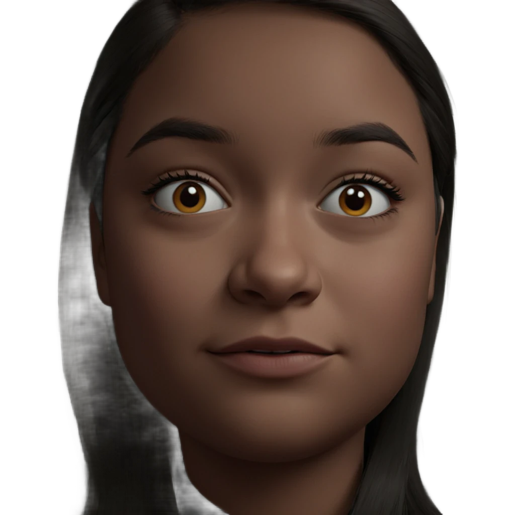 realistic portrait of girl emoji