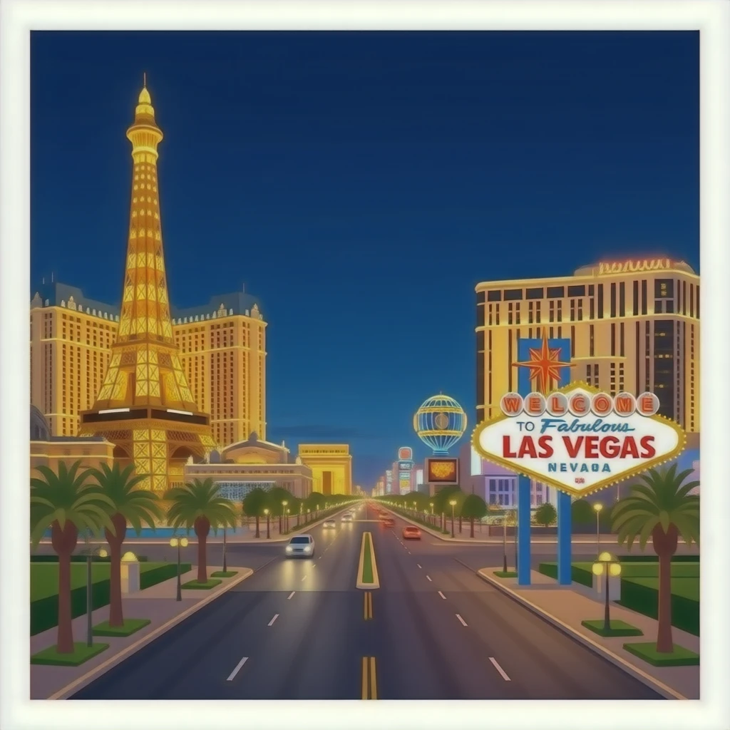Las Vegas strip emoji