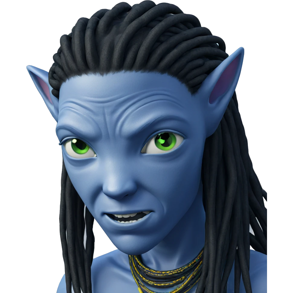 alien boy with dreadlocks emoji